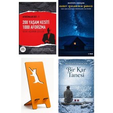 Marnet Yayıncılık 200 Yaşam Kesiti 1000 Aforizma - Özer Uçuran Çiller + Kuzey Işıklarının Şarkısı + Telefon Tutucu + Bir Kar Tanesi