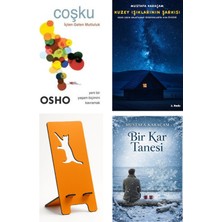Ganj Kitap Coşku - Içten Gelen Mutluluk - Osho + Kuzey Işıklarının Şarkısı + Telefon Tutucu + Bir Kar Tanesi
