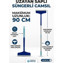 Primeaks Teleskopik Saplı Süngerli Cam Silici Çekçek 90 cm
