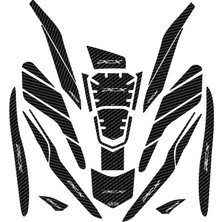 Aras Reklam ve Moto Aksesuar Honda Pcx 2021-2024 Uyumlu Tank Pad Seti