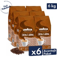 Lavazza Crema E Aroma Espresso Çekirdek Kahve 6'lı Avantajlı Paket | 1 kg x 6 Paket