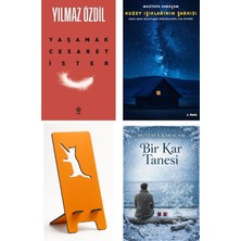 Sia Kitap Yaşamak Cesaret Ister - Yılmaz Özdil + Kuzey Işıklarının Şarkısı + Telefon Tutucu + Bir Kar Tanesi