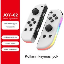 Tekoo Joy-02 Pro Rgb Joycon Kolu - Nintendo Switch & Tüm Sürümler Uyumlu - 5.2 Bluetooth + 6 Eksen Jiroskop & Çift Titreşim Motoru