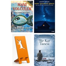 Beyaz Yayınları Mavi Yolculuk - Serap Başol + Kuzey Işıklarının Şarkısı + Telefon Tutucu + Bir Kar Tanesi