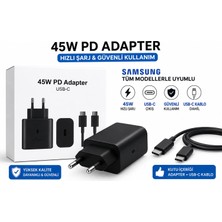Samsung Uyumlu 45W Şarj Adaptör Seti