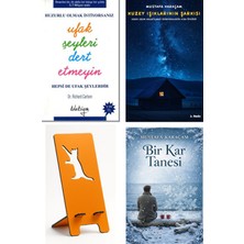 Koleksiyon Huzurlu Olmak Istiyorsanız Ufak Şeyleri Dert Et... - Richard Carlson + Kuzey Işıklarının Şarkısı + Telefon Tutucu + Bir Kar Tanesi