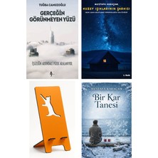 A7 Kitap Gerçeğin Görünmeyen Yüzü - Tuğba Camuzoğlu + Kuzey Işıklarının Şarkısı + Telefon Tutucu + Bir Kar Tanesi