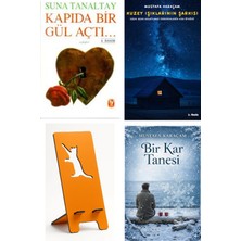 Tekin Yayınevi Kapıda Bir Gül Açtı - Suna Tanaltay + Kuzey Işıklarının Şarkısı + Telefon Tutucu + Bir Kar Tanesi