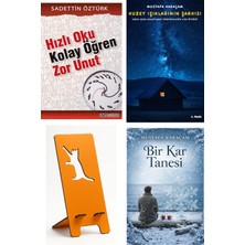 Ozan Yayıncılık Hızlı Oku Kolay Öğren Zor Unut - Sadettin Öztürk + Kuzey Işıklarının Şarkısı + Telefon Tutucu + Bir Kar Tanesi