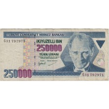 Banknoting 7. Emisyon 3. Tertip 250.000 Lira G31 Çok Temiz(-)