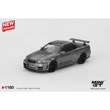 Mini T Mini Gt 1/64 1160 Nissan Skyling Gt-R Dark Metal Gray (Nısmo BNR34 Crs Version)