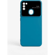 Camkapak Aksesuar Samsung Galaxy A 11 Lacivert Kamera Lensli Kılıf Modeli