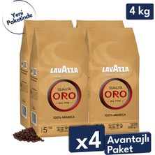 Lavazza Qualita Oro Espresso Çekirdek Kahve 3'lü Avantajlı Paket | 1 kg x 4 Paket