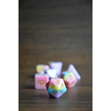 Chromatic Akrilik Zar Seti | Dnd, Frp, Ttrpg | Renkli Zar Seti (Özel Kutulu)