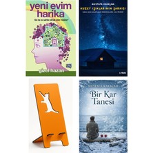 Gece Kitaplığı Yeni Evim Harika - Gizel Hazan + Kuzey Işıklarının Şarkısı + Telefon Tutucu + Bir Kar Tanesi