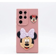 Camkapak Aksesuar Samsung Galaxy S 24 Ultra Miccy Pembe Kılıf Modeli