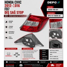 Honda Civic 2012-2016 Fb7 Dış Sağ Stop Lambası Depo Oem 33500-TR0-E01