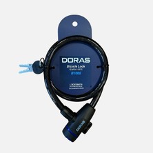 Doras Anahtarlı Bisiklet Kilidi 65CM (4'li Paket)