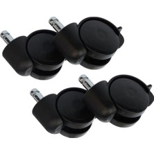 Supervac 50MM Sandalye Tekerleği, 11MM Pimli Geçme Teker, Frenli, 4'lü Set