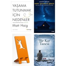 Domingo Yayınevi Yaşama Tutunmak Için Nedenler - Matt Haig + Kuzey Işıklarının Şarkısı + Telefon Tutucu + Bir Kar Tanesi