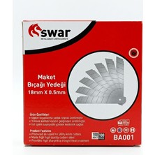 Swar Karbon 18MM Çelik Maket Bıçağı Yedeği