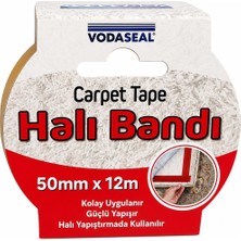 Vodaseal Çift Taraflı Halı Bandı 50 mm x 12 M Güçlü Yapışkanlı