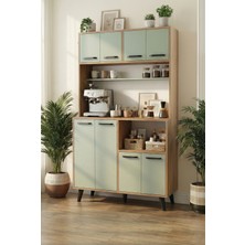 Siesta Modern Kahve Köşesi ve Çok Amaçlı Mutfak Dolabı - Organizer Ünite (Mdf Lam)