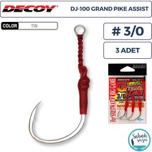 Decoy DJ-100 Grand Pike Tekli Asist Iğnesi #3/0 (3 Adet)