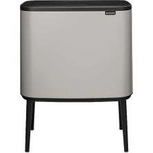 Brabantia BRB-8710755254987-BRA 254987-001-01-BO Soft Grey Dokunmatik Çöp Kutusu 36L