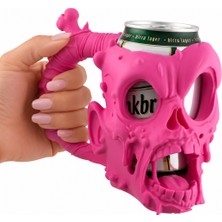 Yapı 3D Kuru Kafa Tasarımlı Kutu Içecek Tutucu Dekoratif Kutu Bardak Kılıfı Sert Plastik Masaüstü Aksesuarı