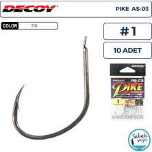 Decoy As-03 Pike Light Jigging Asist Iğne Tın #1 (10 Adet)