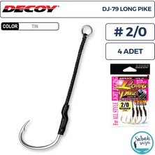 Decoy Dj-79 Long Pike Tekli Asist Iğnesi #2/0 (4 Adet)