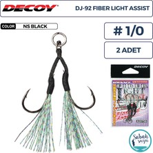 Decoy Dj-92 Fiber Tüylü Çiftli Asist Iğnesi #1/0 (2 Adet)