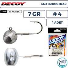 Decoy Sgh-1 Shore Jighead 7gr #4 Wn (4 Adet)