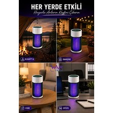 Byanes USB Şarjlı Elektrikli Sivrisinek ve Böcek Öldürücü Uv Işıklı Sinek Çekici Tuzak | Sessiz Çalışma | Masa ve Asılabilir Kullanım