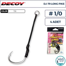 Decoy Dj-79 Long Pike Tekli Asist Iğnesi #1/0 (4 Adet)