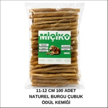 Miçiko 100 Lü Naturel Burgu Ödül Çubuğu ve Çiğneme Kemiği 11-12CM