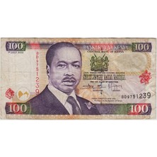 Banknoting Kenya 100 Şilin 2002 Çok Temiz.