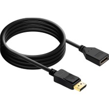 Keepro Displayport Uzatma Kablosu Erkekten Dişiye Displayport Bağlantı Kablosu 1m
