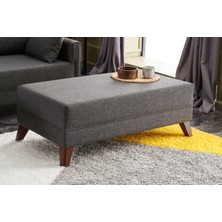 Evdebiz Bella Soft Puf Antrasit