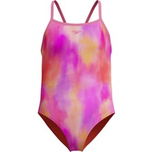Speedo Printed Thinstrap Kız Çocuk Yüzücü Mayosu