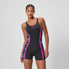 Speedo Hyperboom Splice Muscleback Kadın Şortlu Yüzücü Mayosu