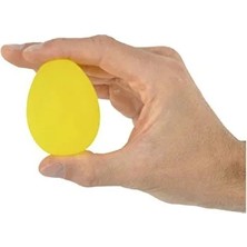 Macgon  Egg - Silikon El Egzersiz Topu Sarı - Hafif Direnç