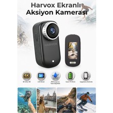 Seyutech 4K Ekranlı Mini Aksiyon Kamerası 360° Lens Dönüşü Bataryalı Taşınabilir Wireless Vlog Kamerası