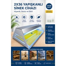 Byanes Elektrikli Yapışkan Levhalı Sinek Öldürücü 2X36W 60CM Sinek Cihazı Sinek Tutucu Sinek Yakalama