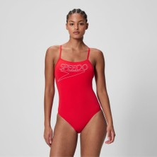Speedo Endurance+ Logo Thinstrap Kadın Yüzücü Mayosu