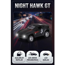 Farbu Oyuncak Speed Champion Gece Kartalı Mustang Gt Araba - Kapıları Açılan LED Işıklı Off-Road Modeli Araba