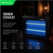 Byanes Uv Işıklı Elektrikli Sinek Öldürücü Sessiz ve Etkili Haşere Kovucu 2X10W