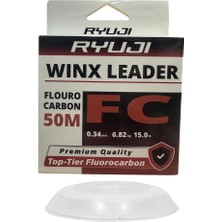 Ryuji Winx Fc 50MT 0.34MM %100 Fluorocarbon Leader Misina
