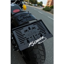 HMNL K Atatürk Imzali Krom Renk Parla Kabatmali Motor Pleksi Plakalik Uyumlu